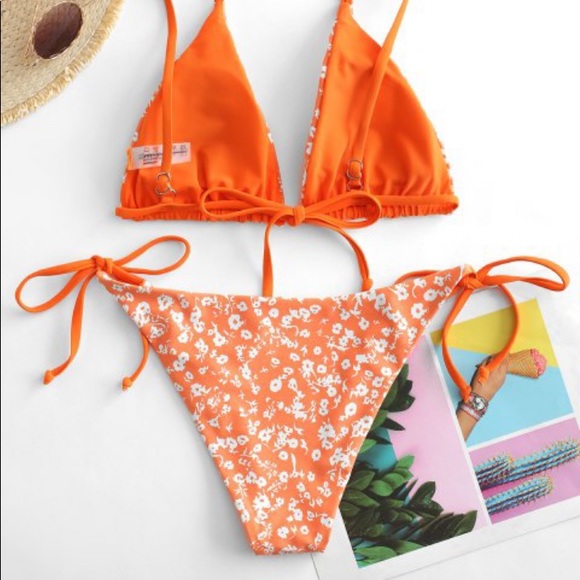 Orange bikini - Picture 4 of 7